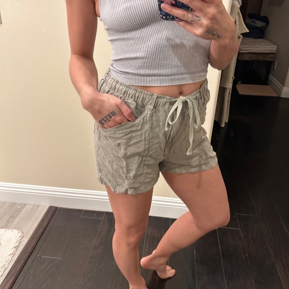 Rip Curl Olive Green Drawstring Shorts Size Small - Picture 5 of 9